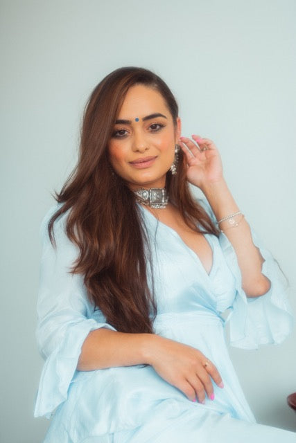 Neetu Wrap Peplum Top