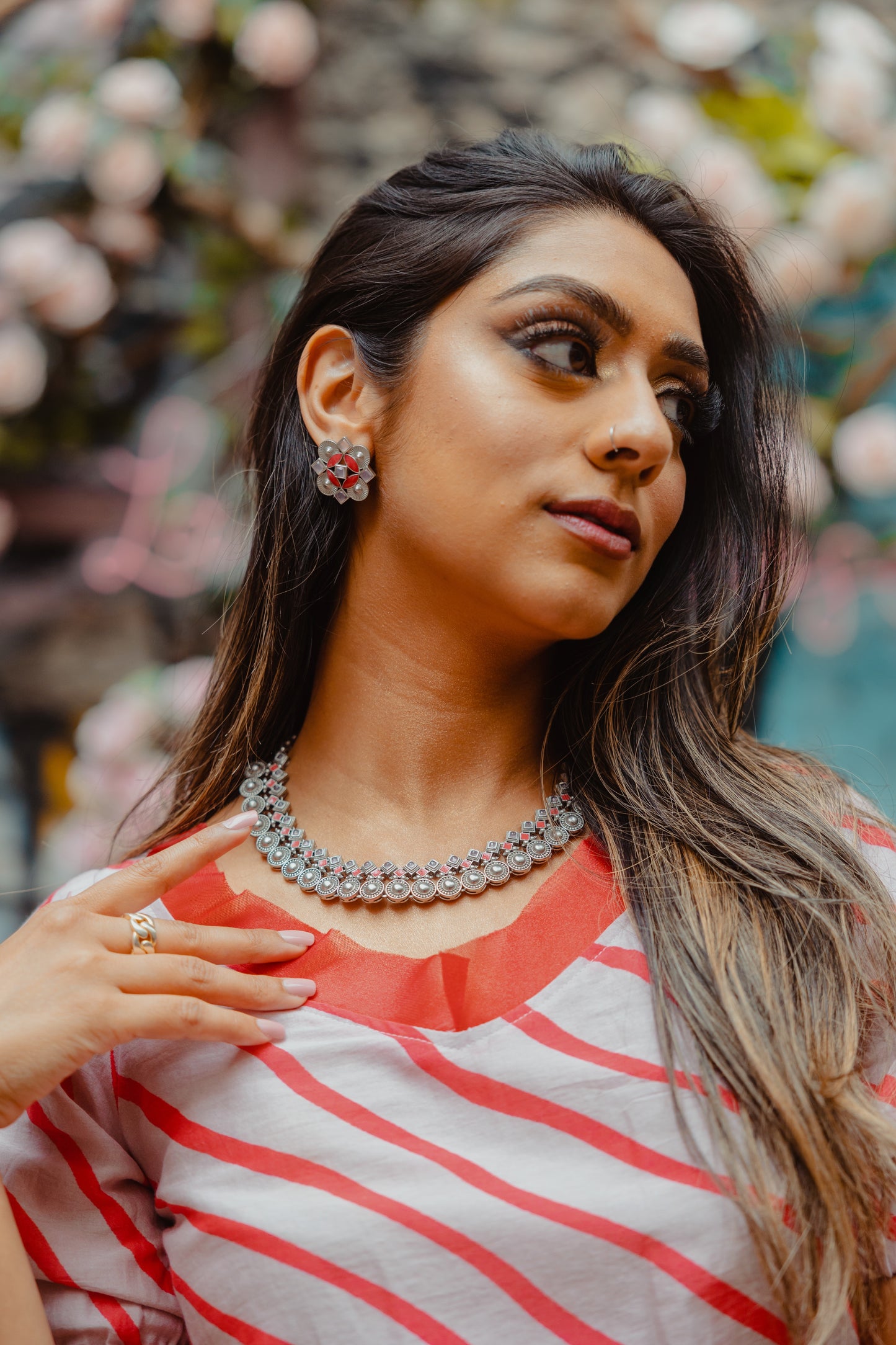 Arya Striped Crop Top