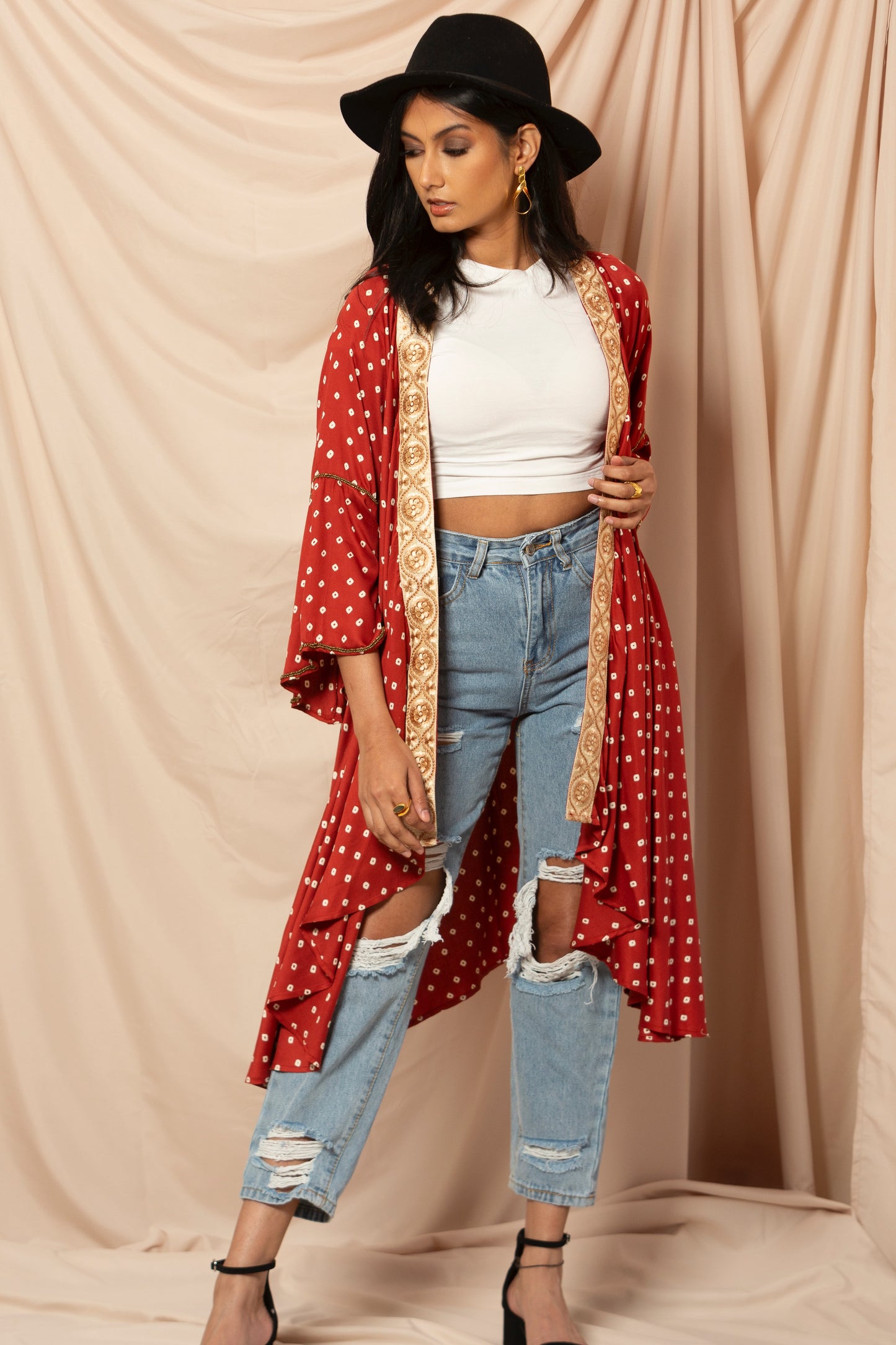 Naya Bandhani Kimono