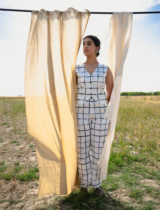 Priya Checkered Pants