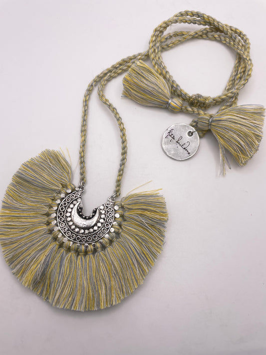 Crescent Tassel Necklace