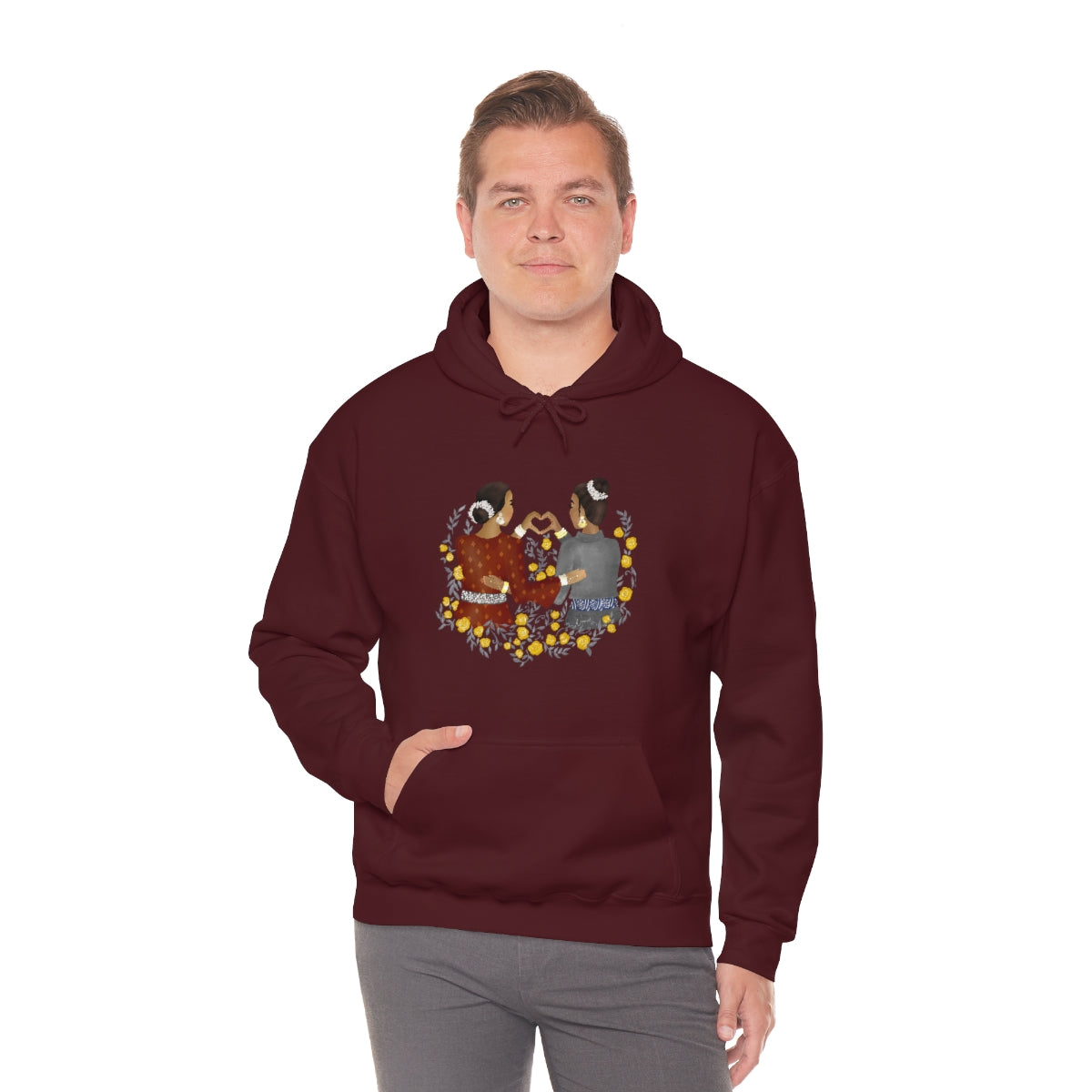 Aikya Adult Unisex Hooded Sweatshirt