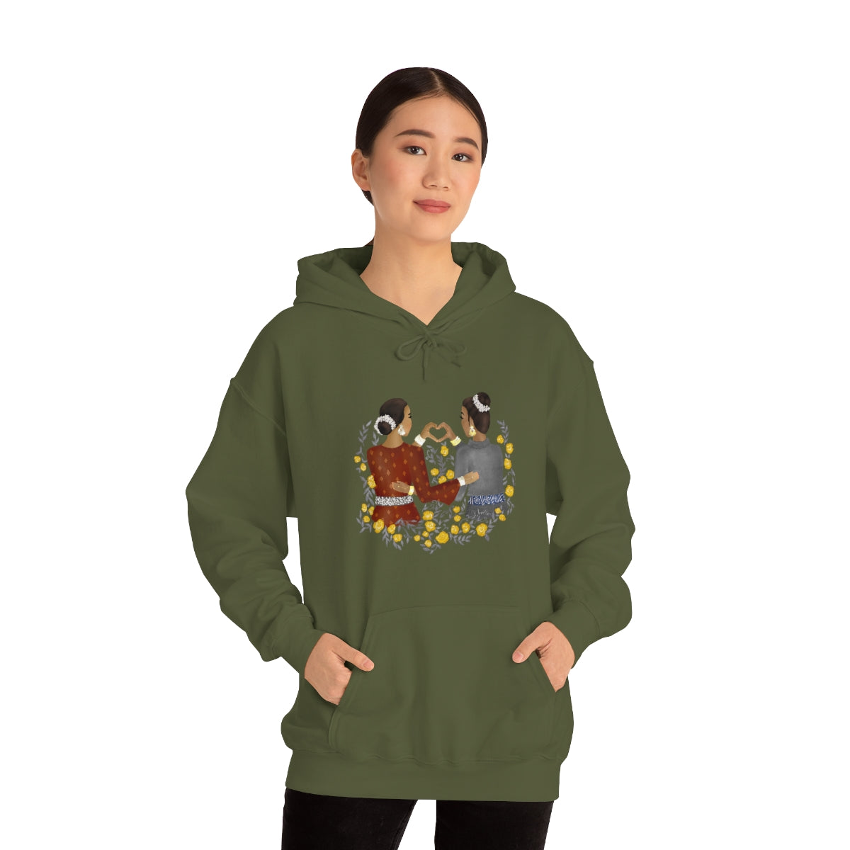 Aikya Adult Unisex Hooded Sweatshirt