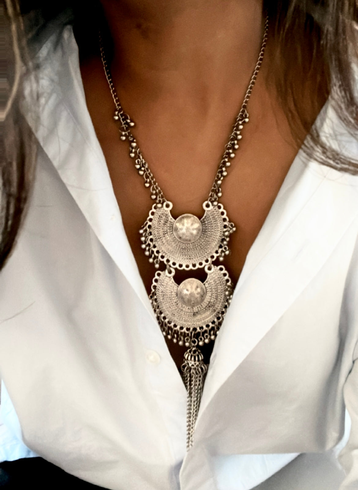 Kiara Oxidized Necklace