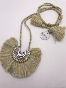 Crescent Tassel Necklace